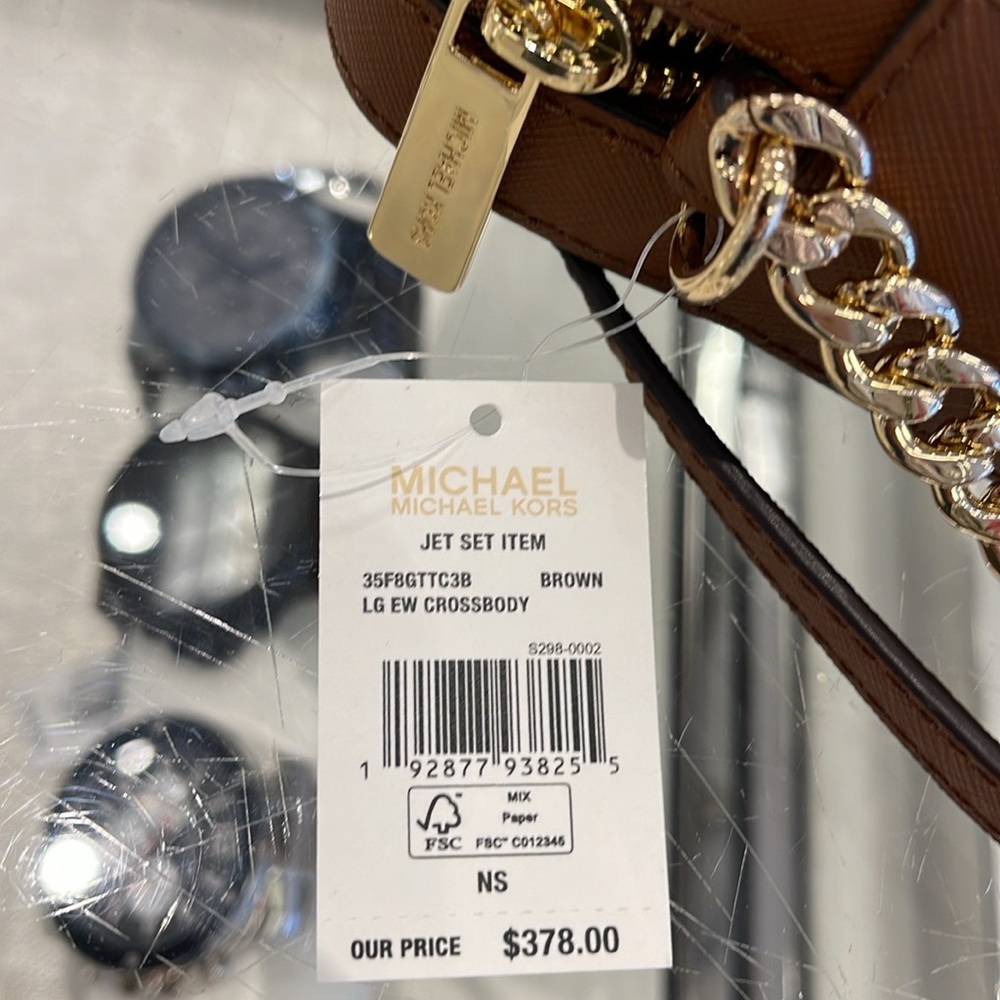 MICHAEL KORS
Jet Set Large East West Zip Printed Logo Crossbody Bag
Brown 
NWT - Picture 4 of 16